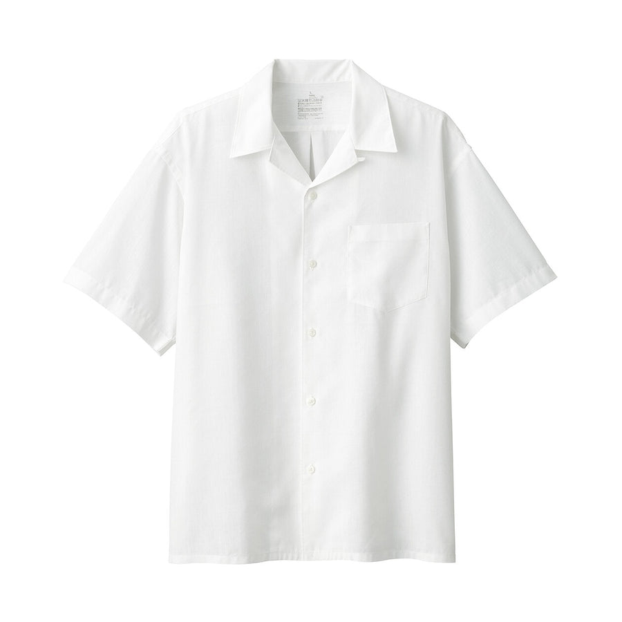 M's Hemp blend S/S shirtWhiteXS