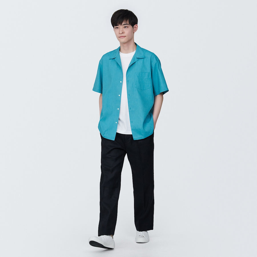 M's Hemp blend S/S shirtWhiteXS