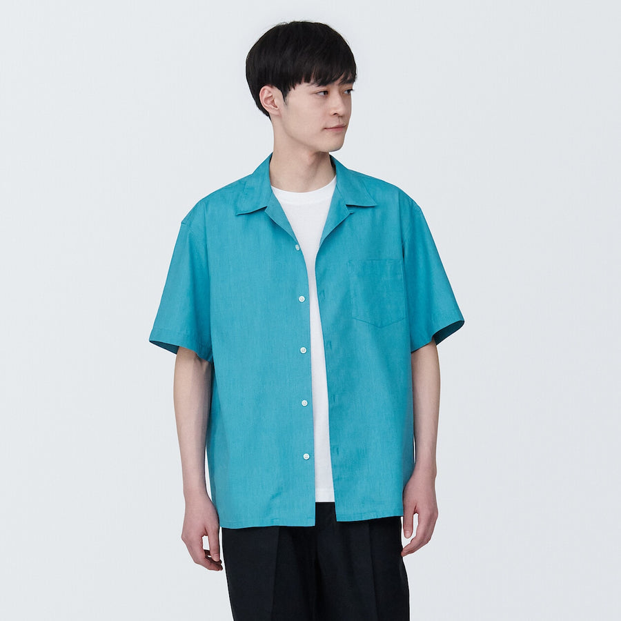 M's Hemp blend S/S shirtWhiteXS