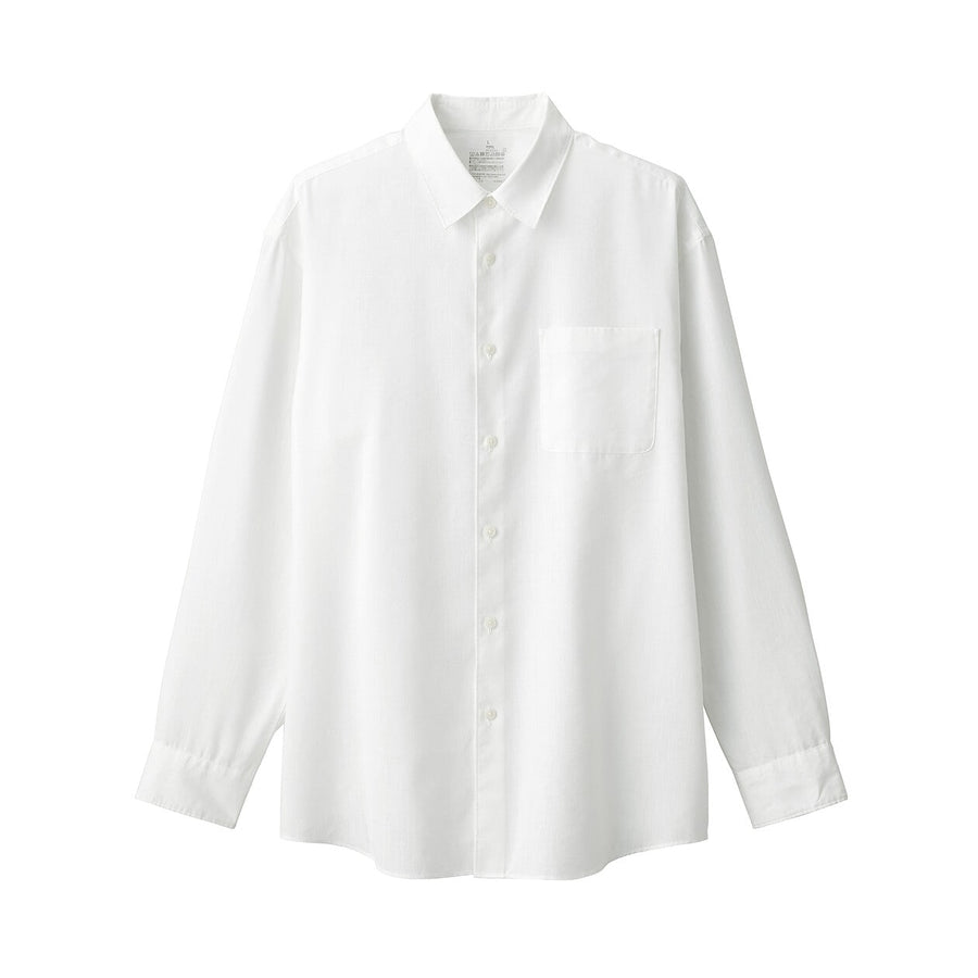 M's Hemp blend  L/S shirtWhiteXS