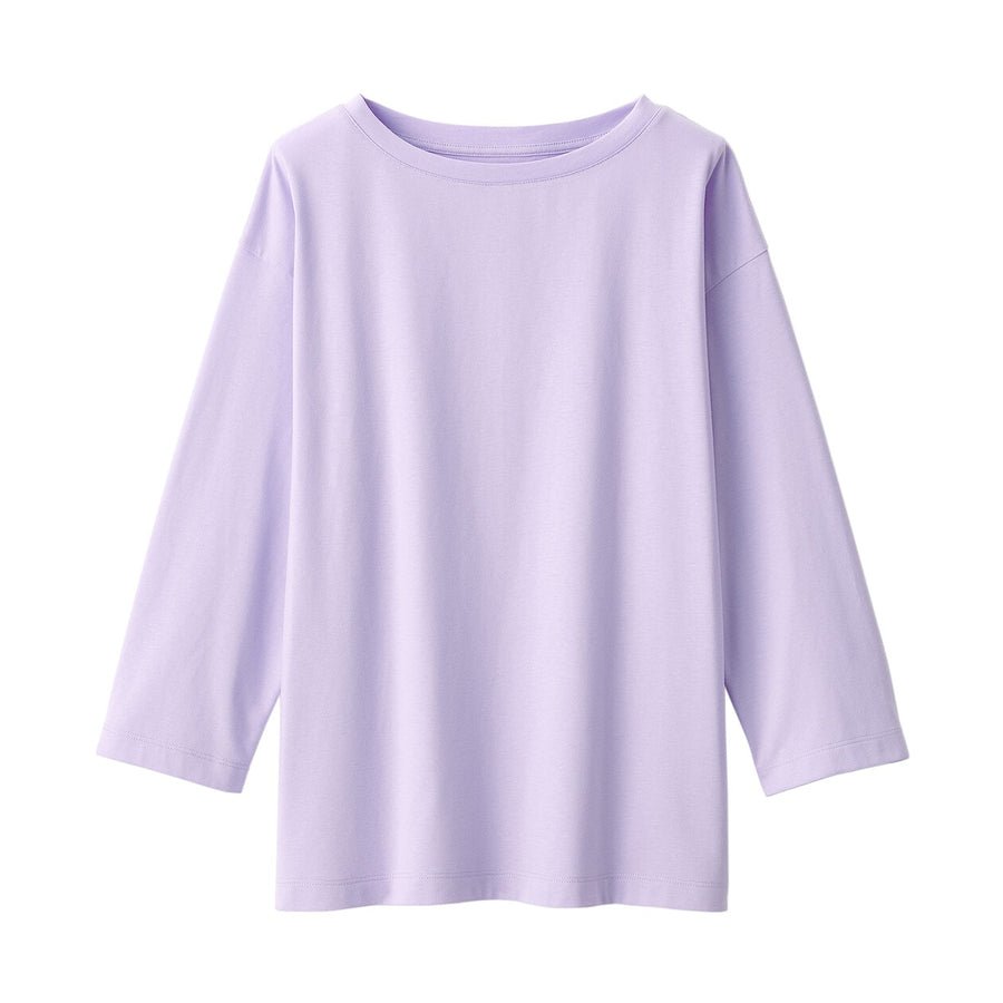 Women's Jersey Boat neck 3/4 sleeve T-shirtWhiteXS