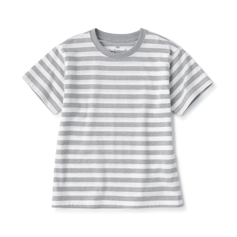 K's Crewneck S/S T-Shirt (border)Gray stripe110