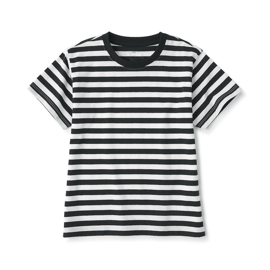 K's Crewneck S/S T-Shirt (border)Gray stripe110