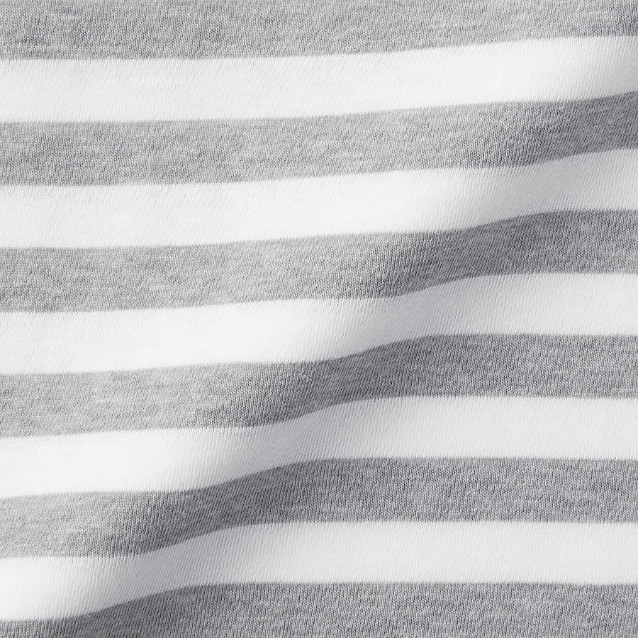 Baby Crewneck S/S T-Shirt(border) Grey Stripe80