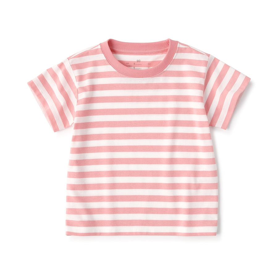 Baby Crewneck S/S T-Shirt(border) Grey Stripe80