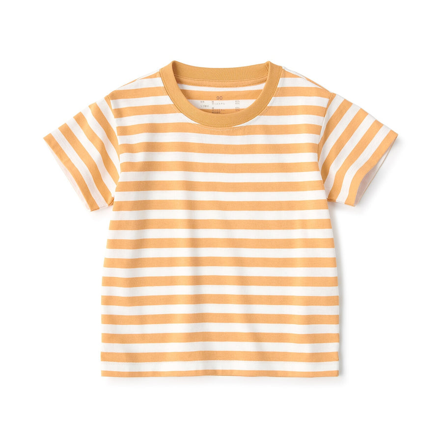 Baby Crewneck S/S T-Shirt(border) Grey Stripe80
