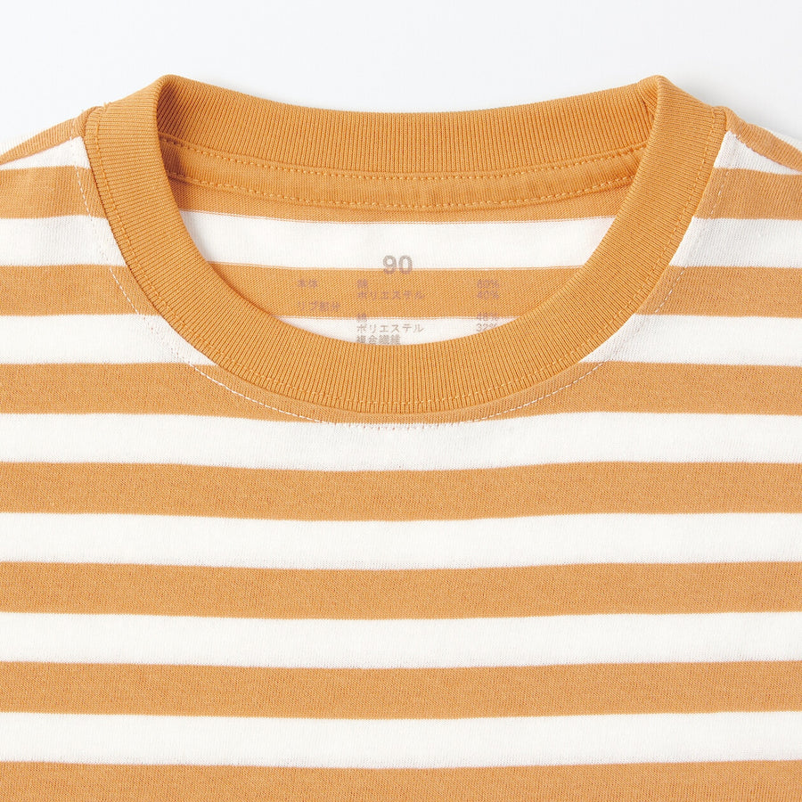 Baby Crewneck S/S T-Shirt(border) Grey Stripe80