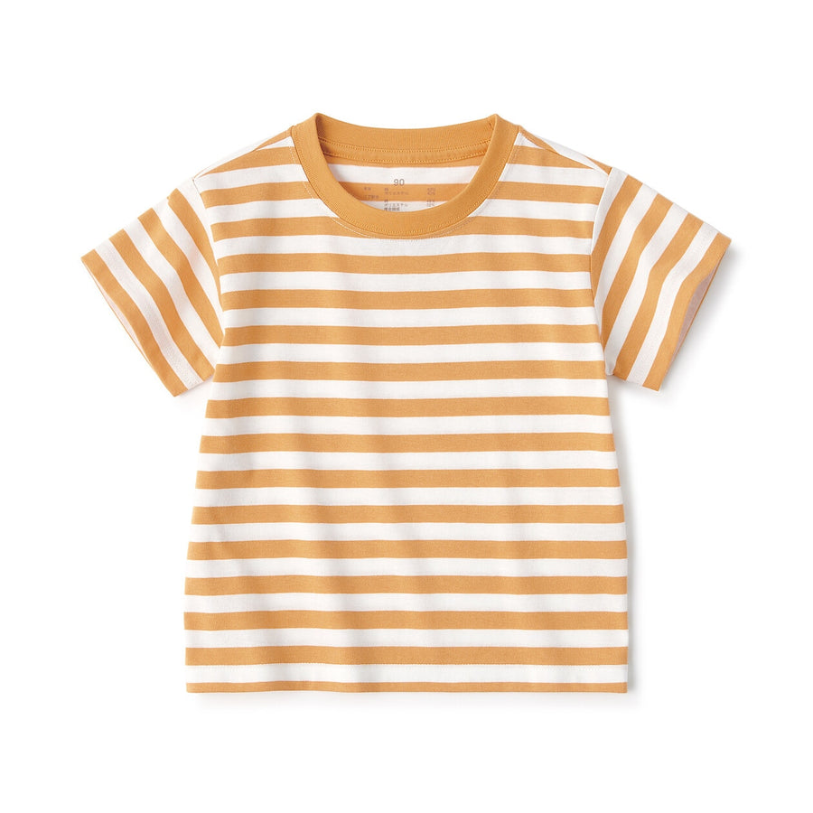 Baby Crewneck S/S T-Shirt(border) Grey Stripe80