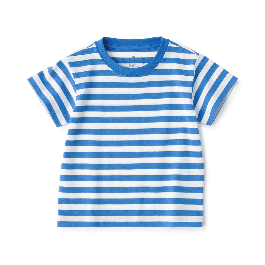 Baby Crewneck S/S T-Shirt(border) Grey Stripe80
