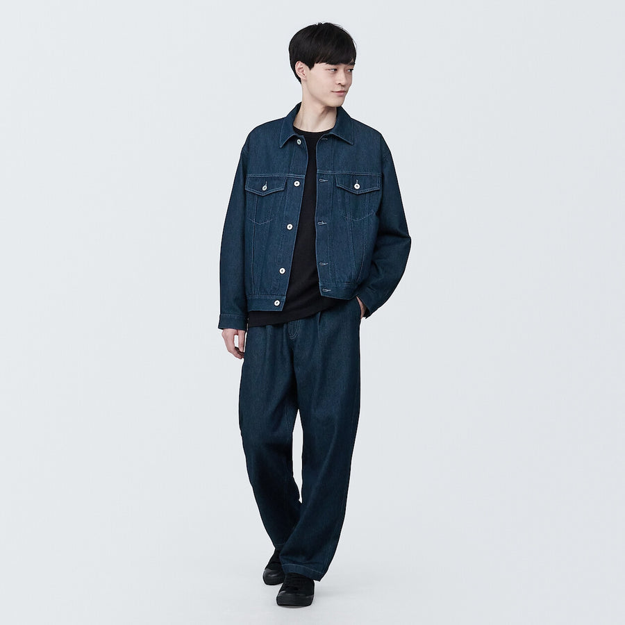 M's kapok blended denim jacket Dark navyXS