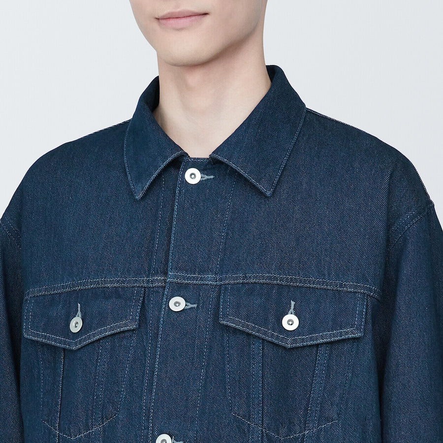 M's kapok blended denim jacket Dark navyXS