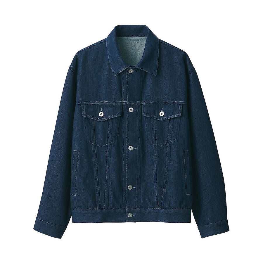 M's kapok blended denim jacket Dark navyXS