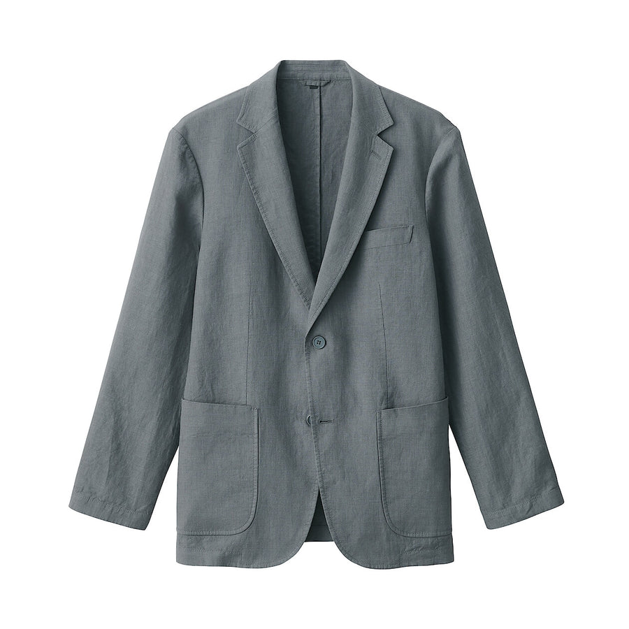 M's Linen JacketMedium grayXS