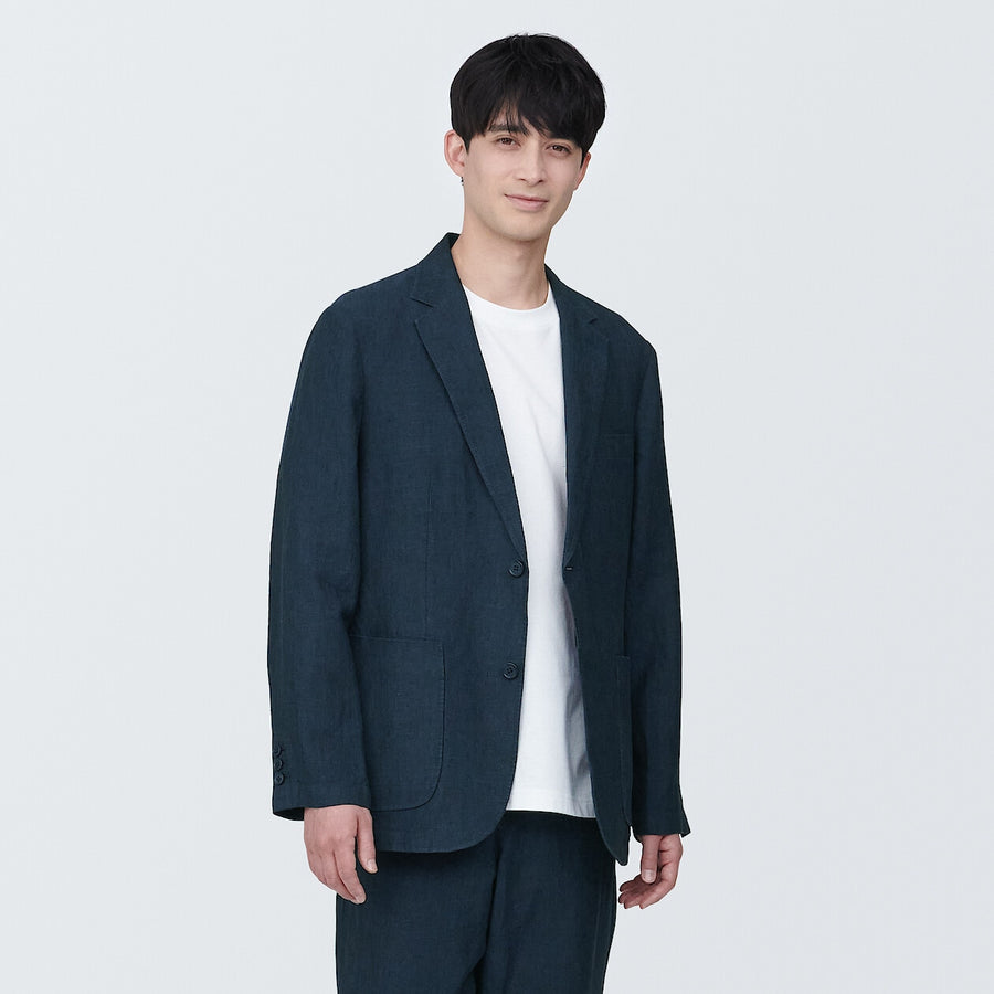 M's Linen JacketMedium grayXS