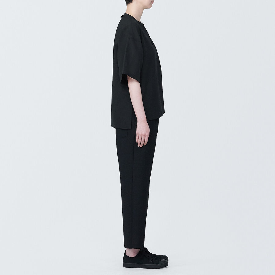 Breathable easy-clean S/S pullover shirt BlackXS