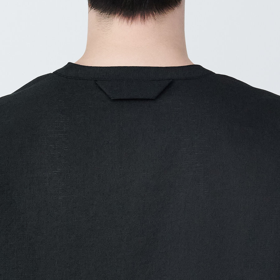 Breathable easy-clean S/S pullover shirt BlackXS