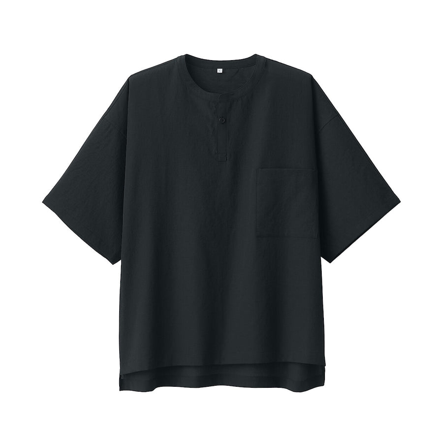 Breathable easy-clean S/S pullover shirt BlackXS