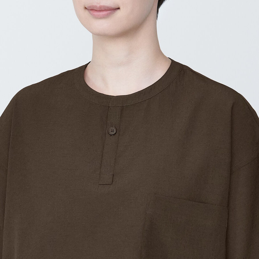 Breathable easy-clean S/S pullover shirt BlackXS