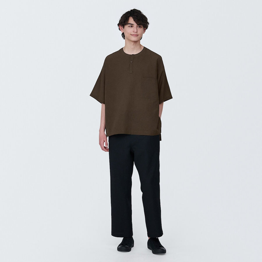 Breathable easy-clean S/S pullover shirt BlackXS