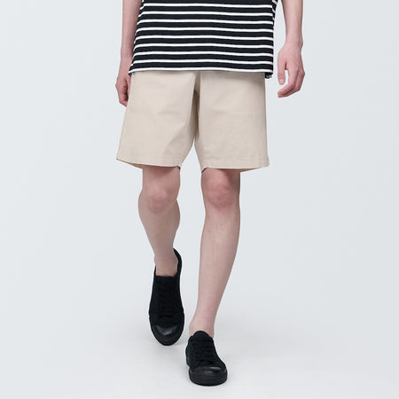 Washed Broadcloth Cotton Shorts