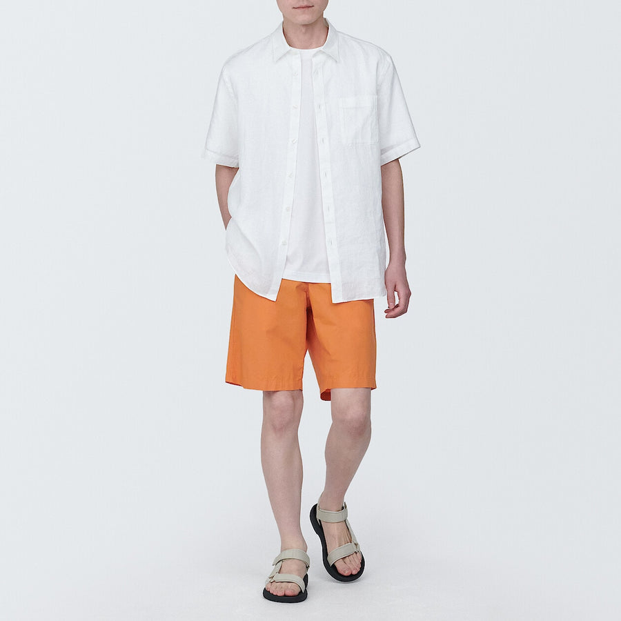 M's Washed broadcloth ShortsLight grayXS