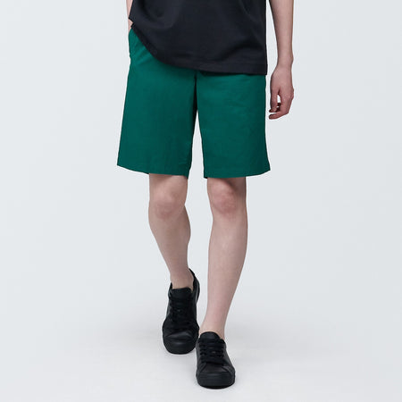 Washed Broadcloth Cotton Shorts