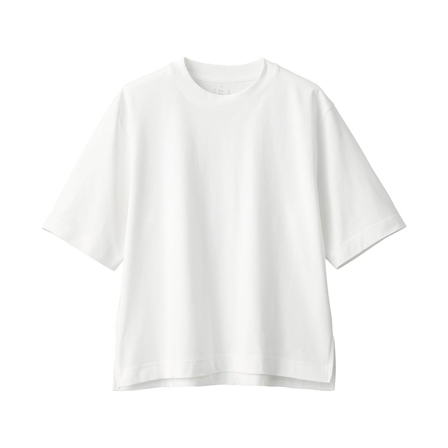 Women's Cool touch Crew neck Wide S/S T-shirtWhiteXS