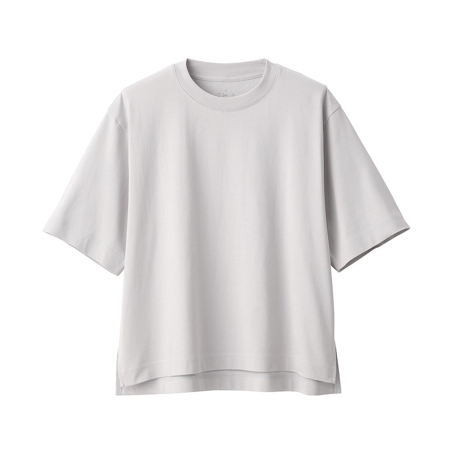 Women's Cool touch Crew neck Wide S/S T-shirtWhiteXS