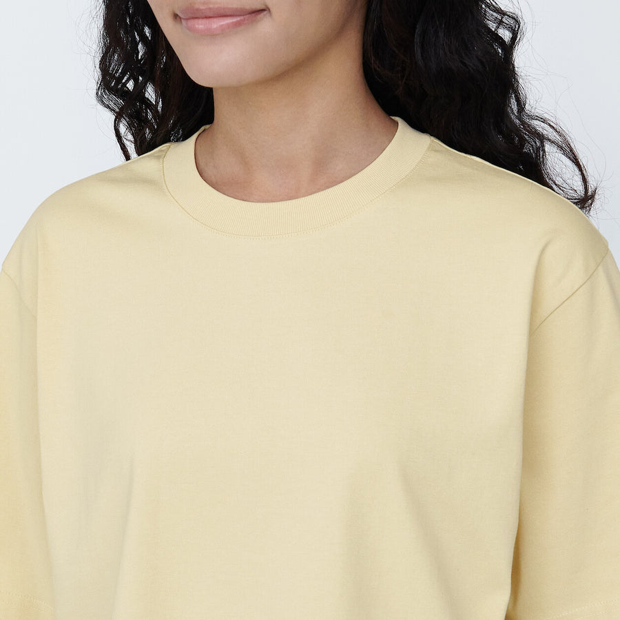 Women's Cool touch Crew neck Wide S/S T-shirtWhiteXS