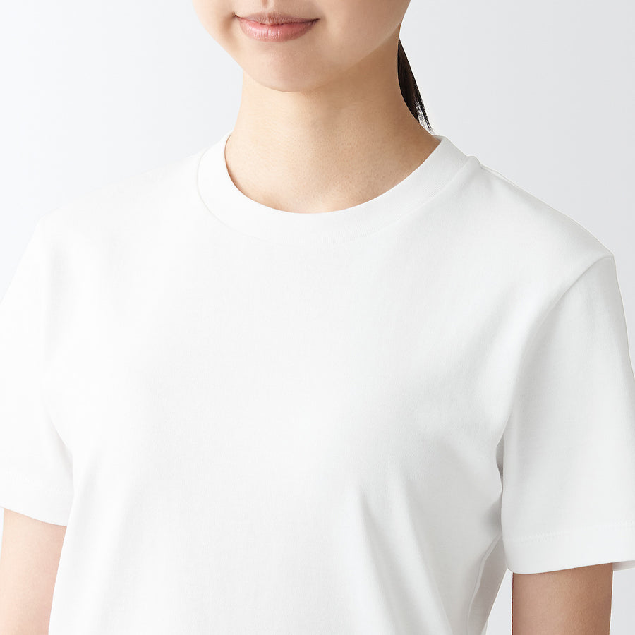 Women's Interlock Crew neck S/S T-ShirtWhiteXS