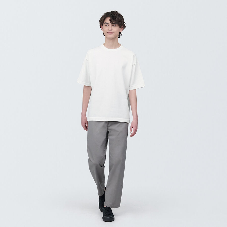 Men's crew neck S/S knitted T-ShirtWhiteXS