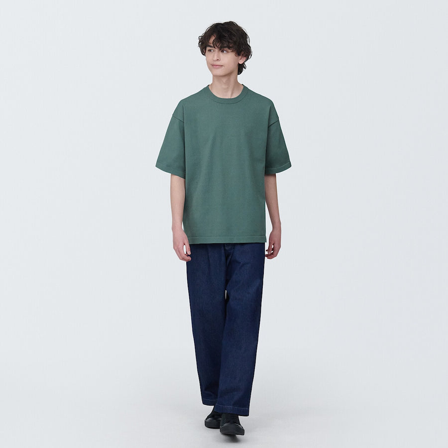 Men's crew neck S/S knitted T-ShirtWhiteXS