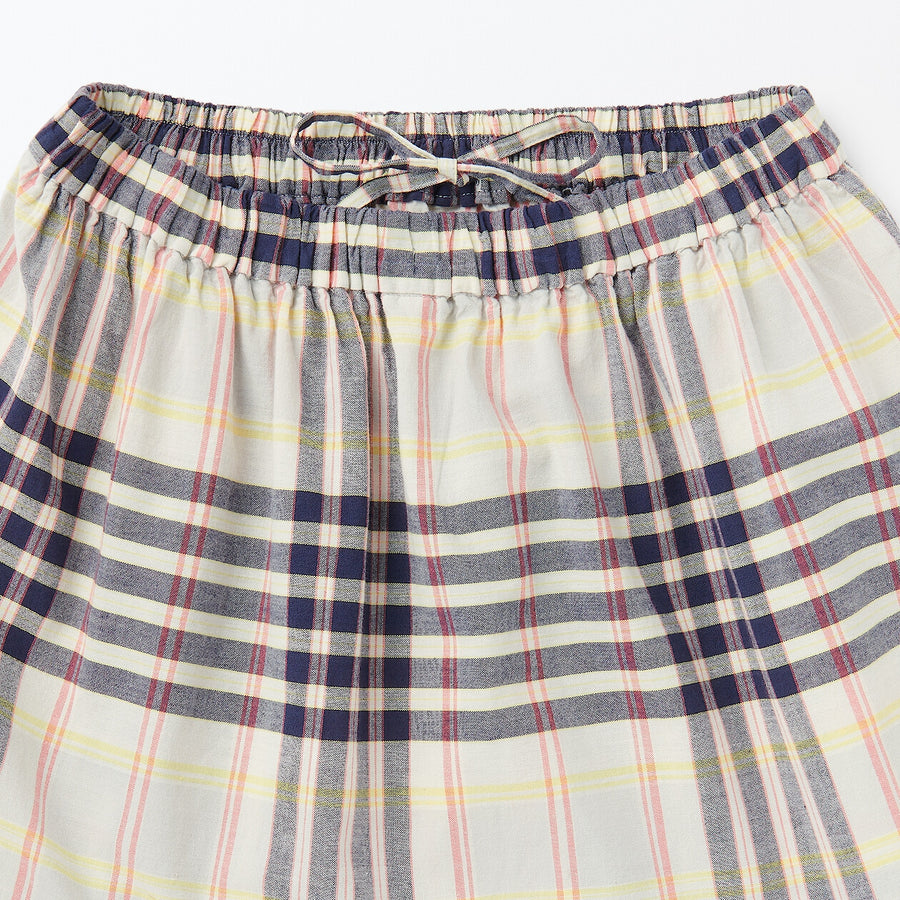 Women's Madras check Flare skirtIvory checkXS