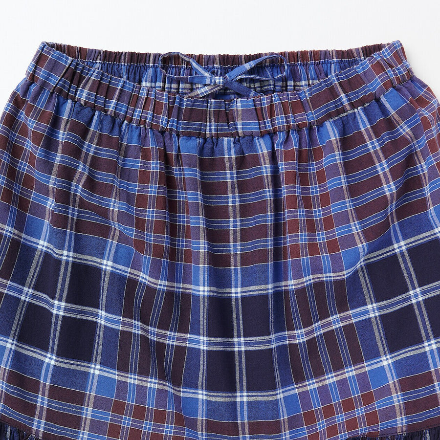 Women's Madras check Flare skirtIvory checkXS