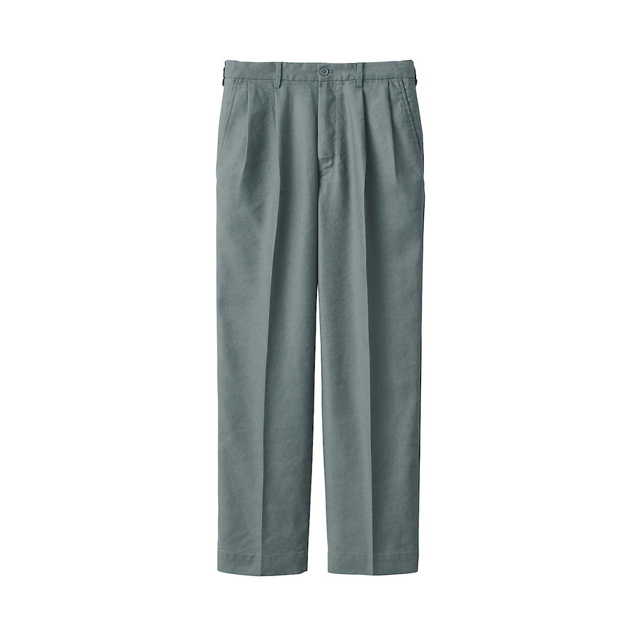 M's Hemp blended Straight pants Medium greyXS