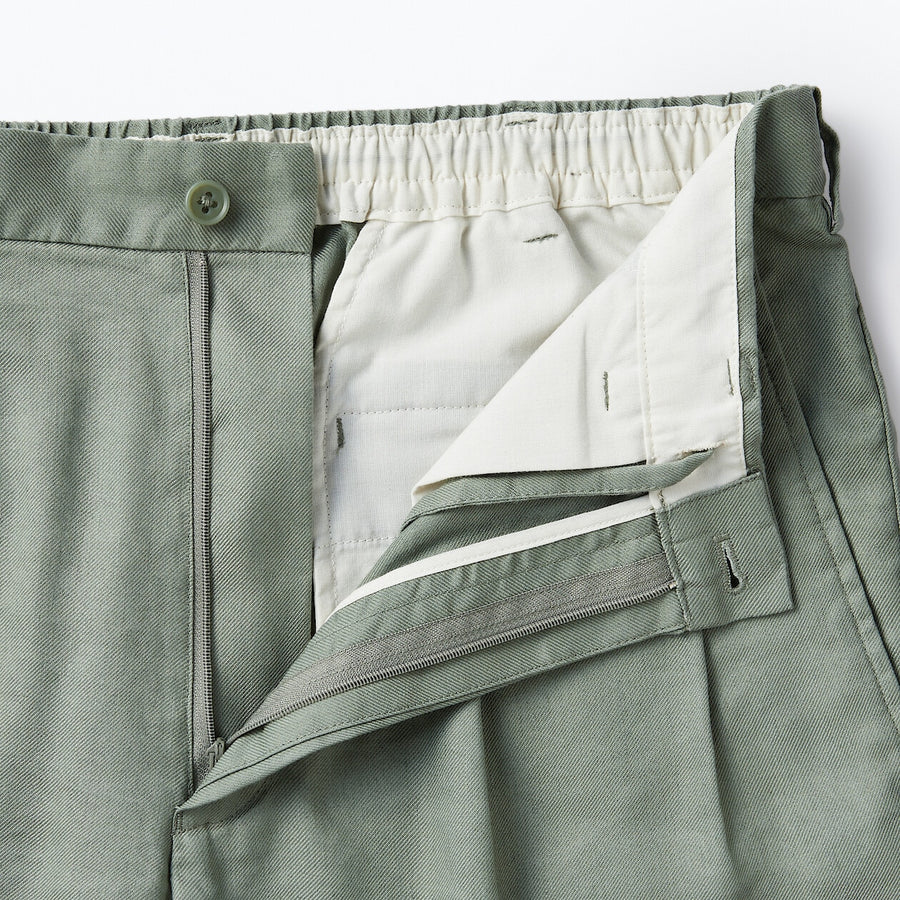 M's Hemp blended Straight pants Medium greyXS