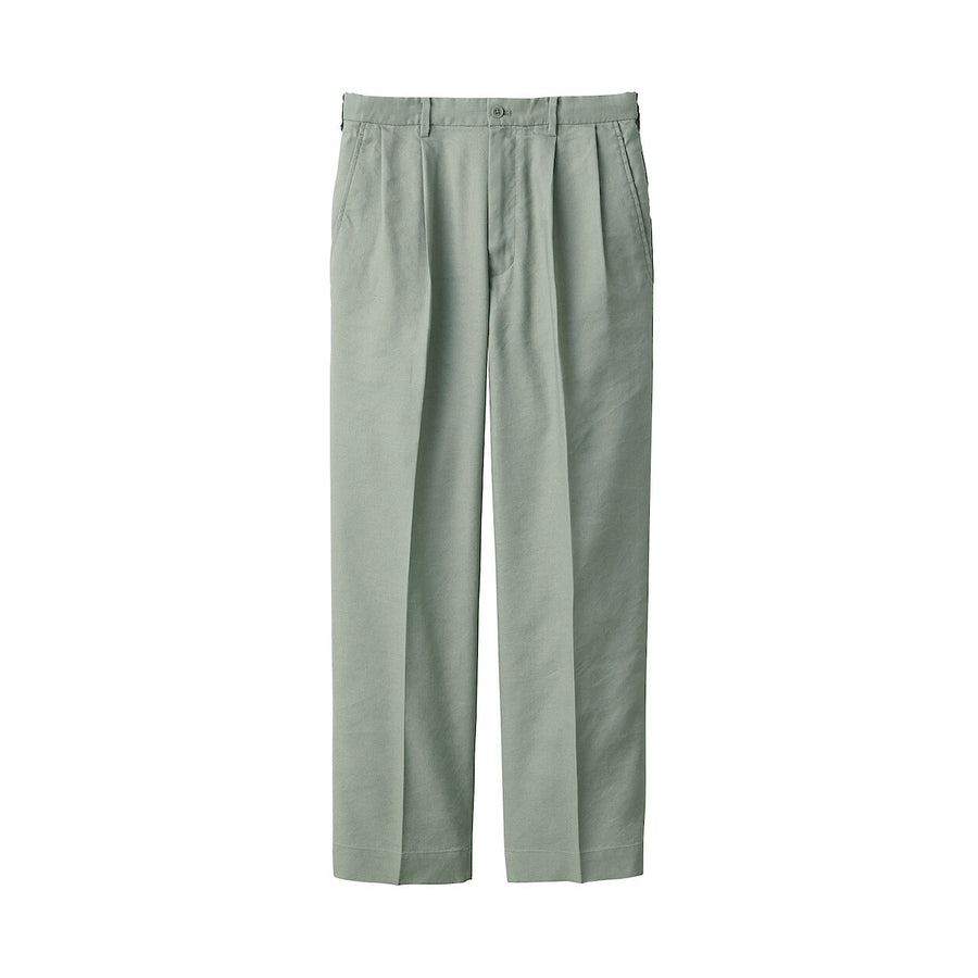 M's Hemp blended Straight pants Medium greyXS