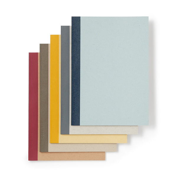 Coloured Cover Set of 5 Notebooks - B5 Lined (36 Sheets)