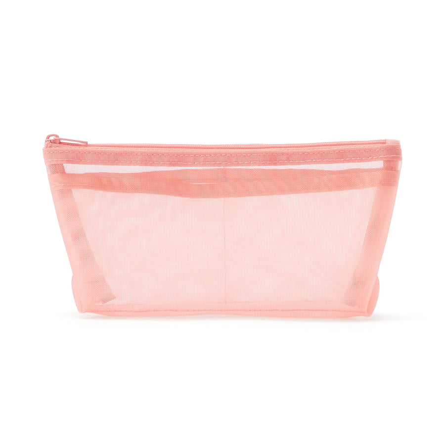 Nylon Mesh Pencil Case With Gusset - Deep