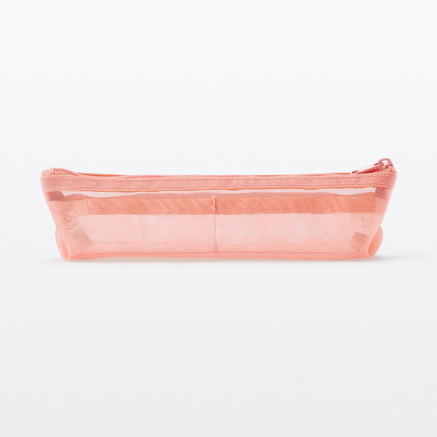 Nylon Mesh Pencil Case With Gusset - Shallow