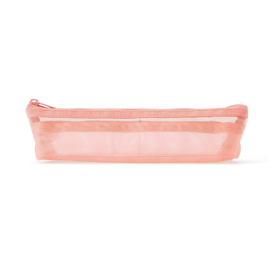 Nylon Mesh Pencil Case With Gusset - Shallow