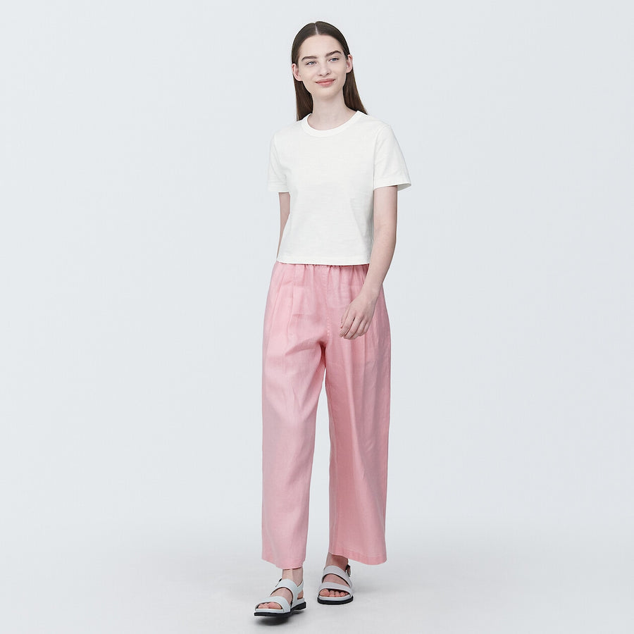 W's Slub Jersey short length Crew neck S/S T-shirtWhiteXS