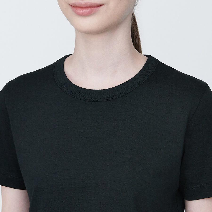 W's Slub Jersey short length Crew neck S/S T-shirtWhiteXS