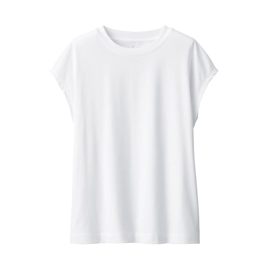 Women's Jersey Crew neck French sleeve T-shirtWhiteXS