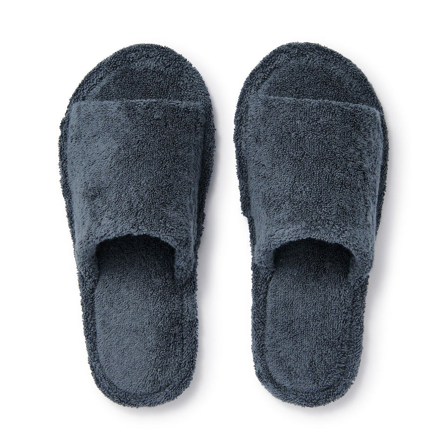 PILE SLIPPERS OPEN TOE