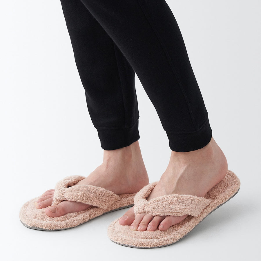 PILE SLIPPERS THONG