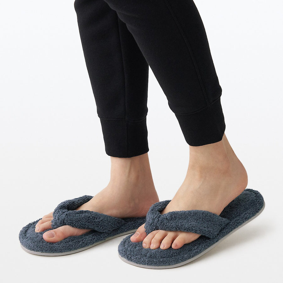 PILE SLIPPERS THONG