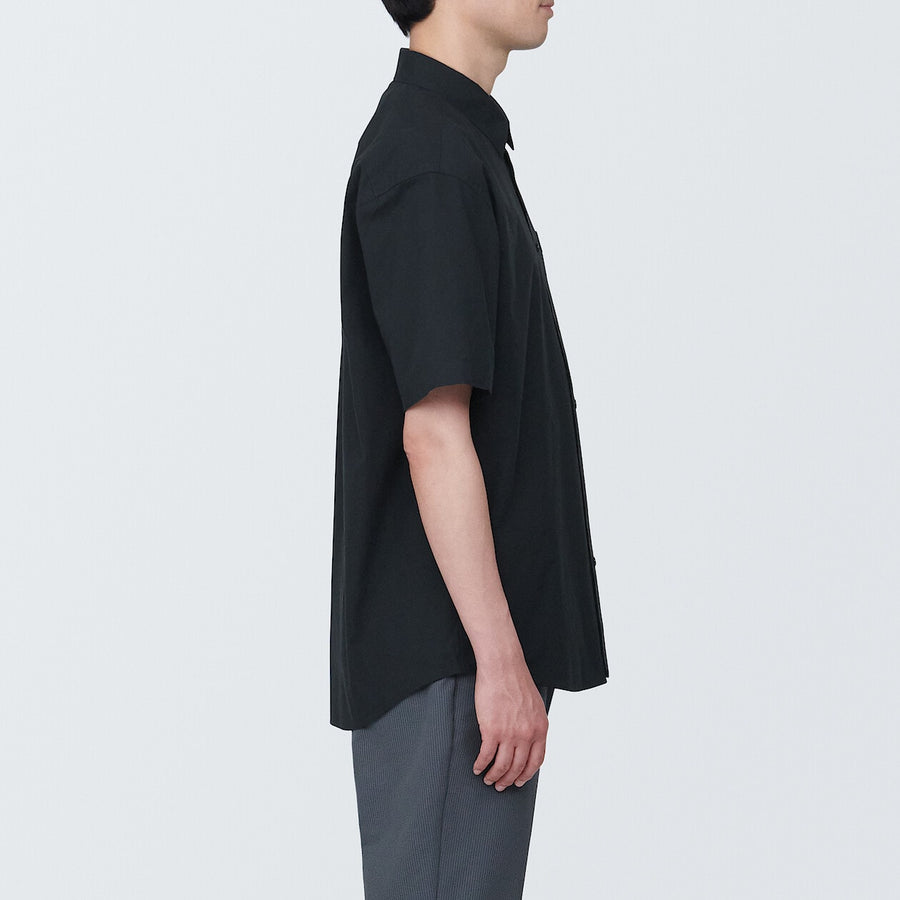 M's Washed broad S/S shirtWhiteXS