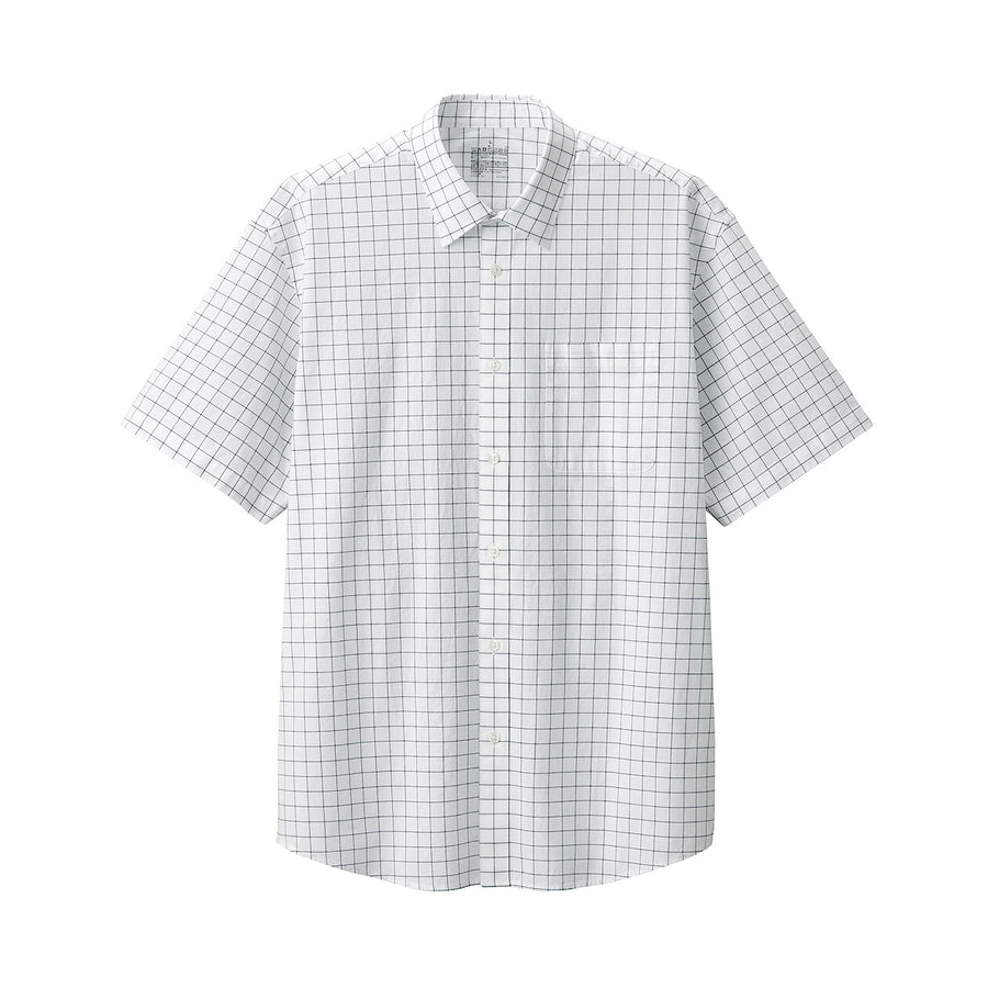 M's Washed broad S/S shirtWhiteXS