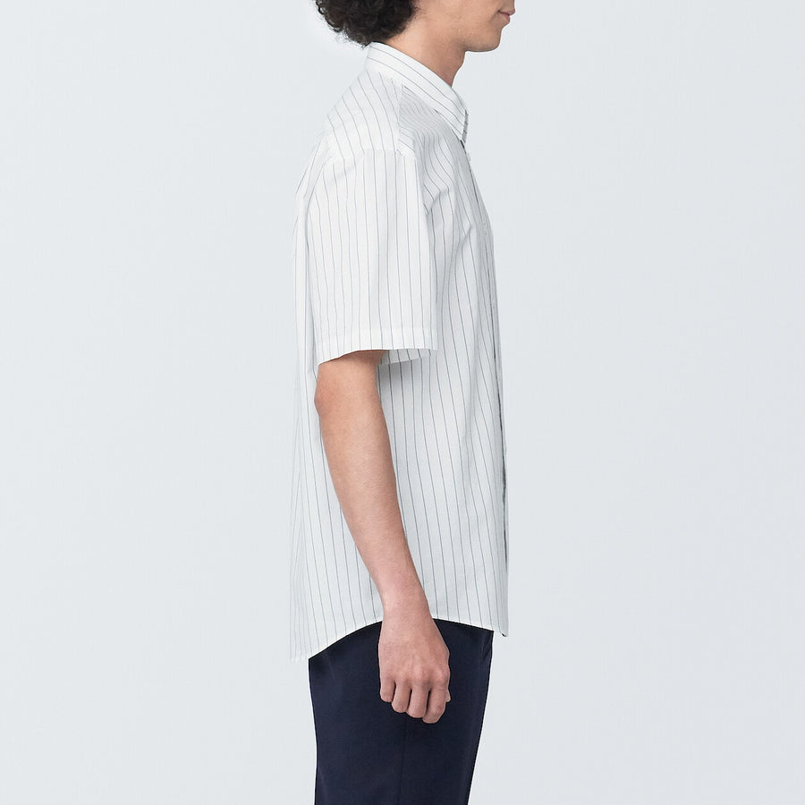 M's Washed broad S/S shirtWhiteXS